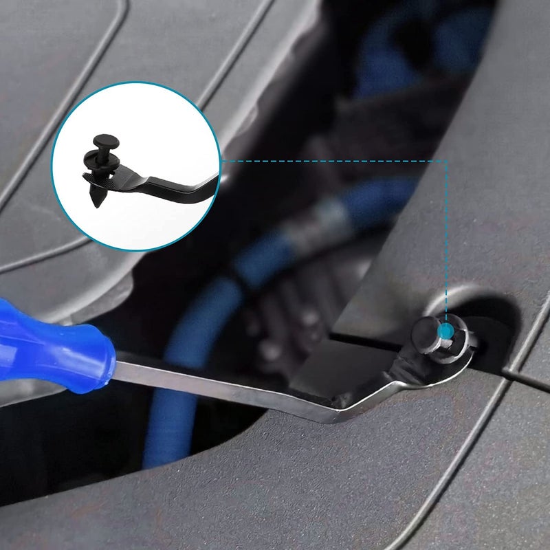 GLK Auto Trim Removal Tool Set Door Clip Panel Removal Tool Set Car Pry Tool with Fastener Remover for Car Dash Radio Audio Installer Pry Tool 9PCS - Image 5